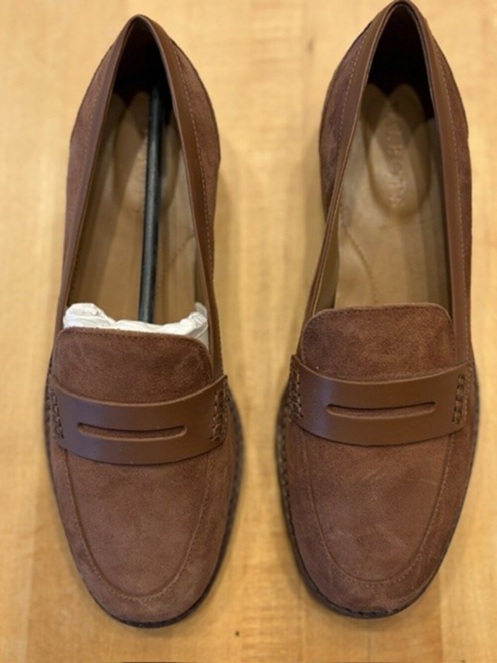 Talbots Brown Suede Penny Loafers